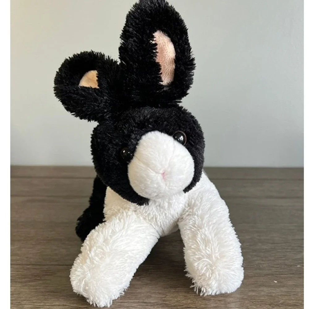 Aurora World Black White Dutch Rabbit Bunny Plush Stuffed Animal Floppy Ears 9